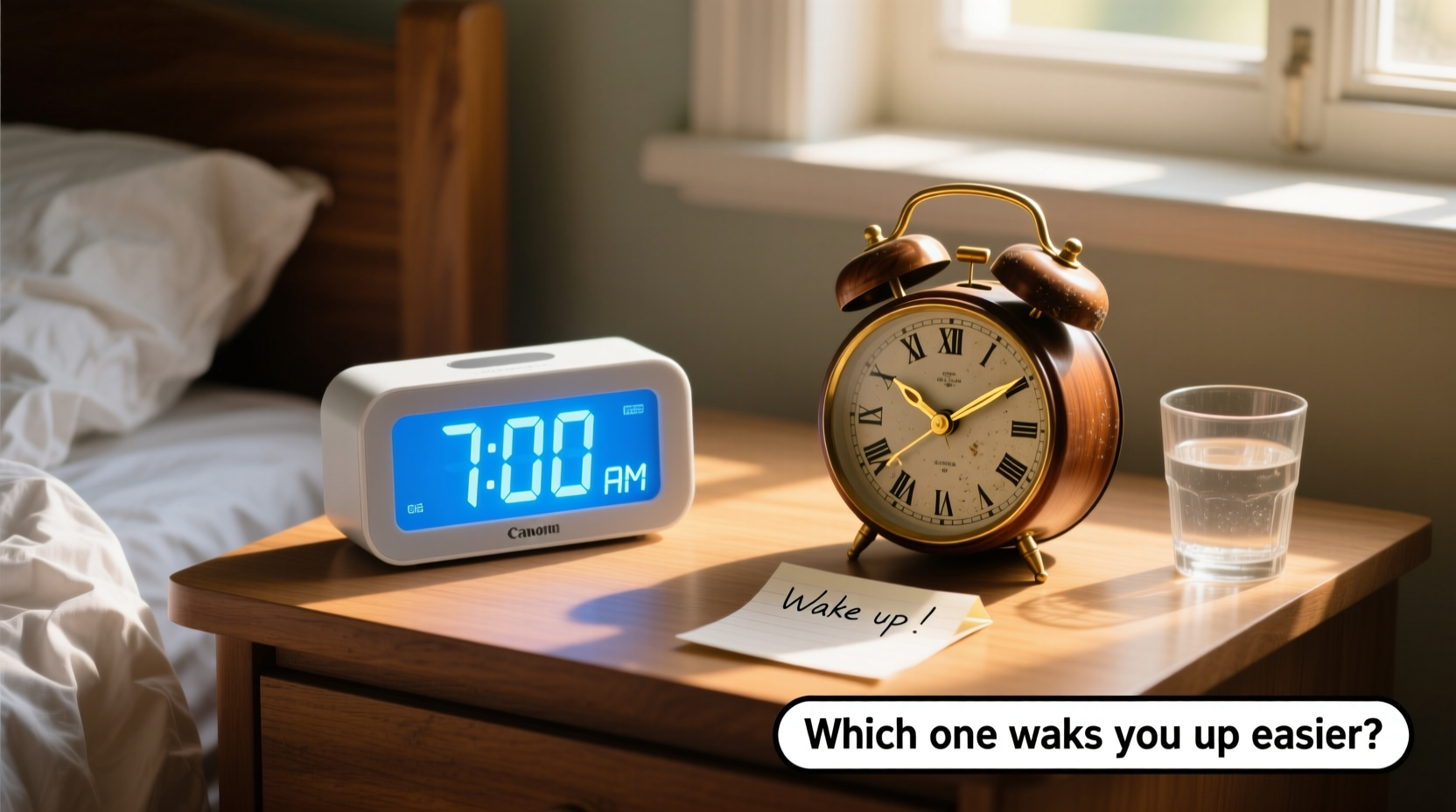 digital vs analog alarm clocks which helps you wake up easier