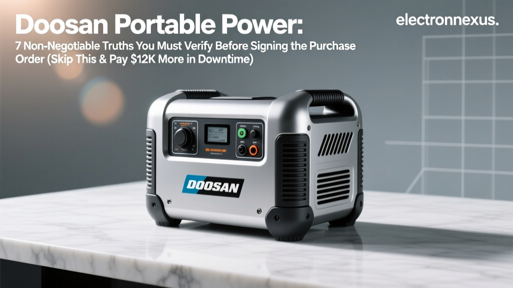 Doosan Portable Power: 7 Non-Negotiable Truths You Must Verify Before Signing the Purchase Order (Skip This & Pay $12K More in Downtime)