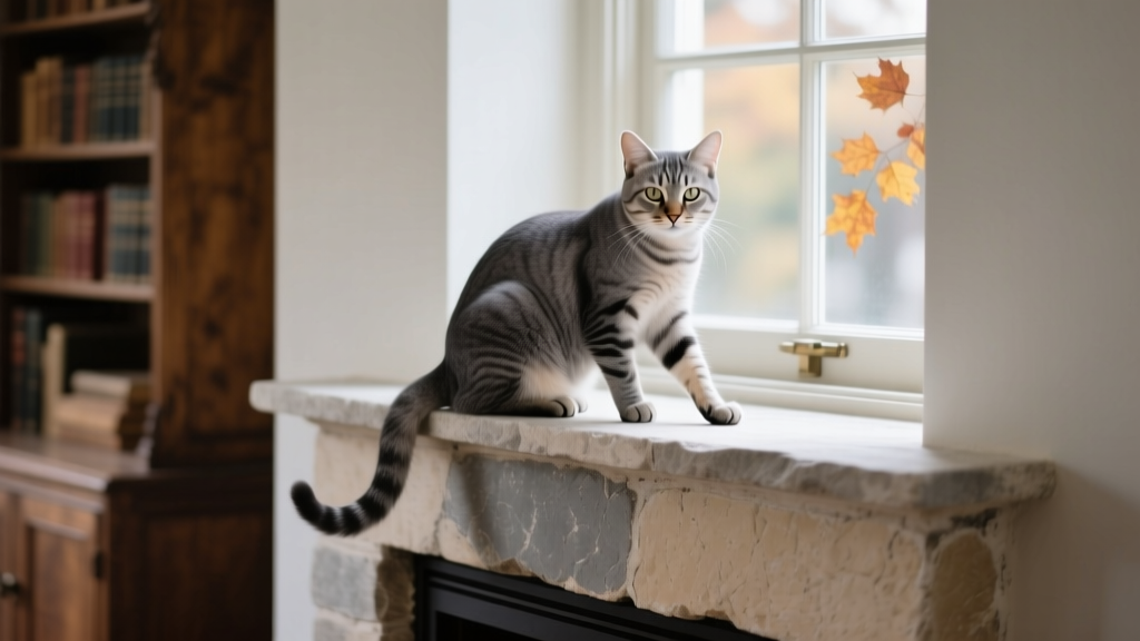 Why Cats Sit on the Fireplace Hearth