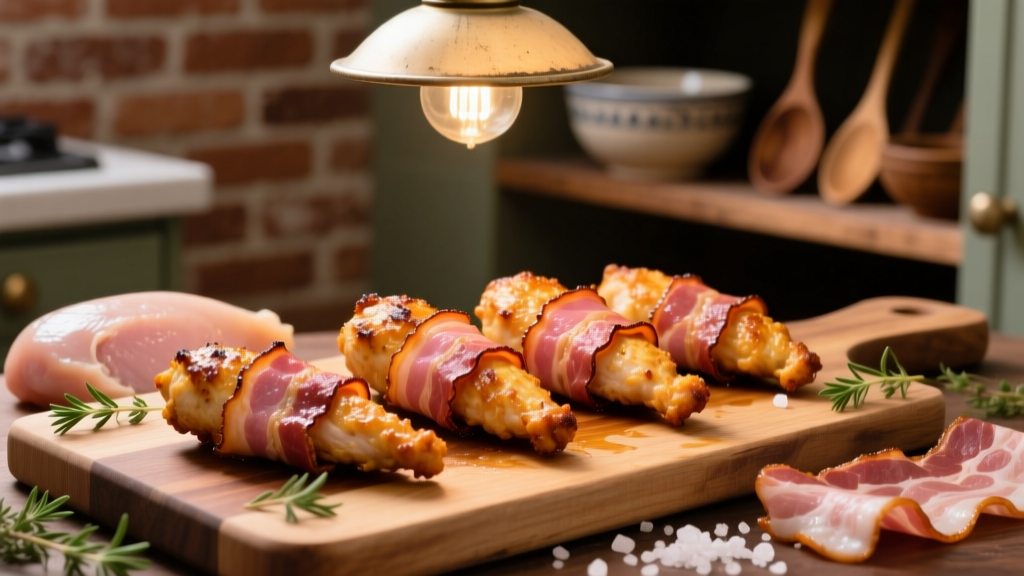 Air Fry Bacon Wrapped Chicken Tenders (Crispy & Juicy!)