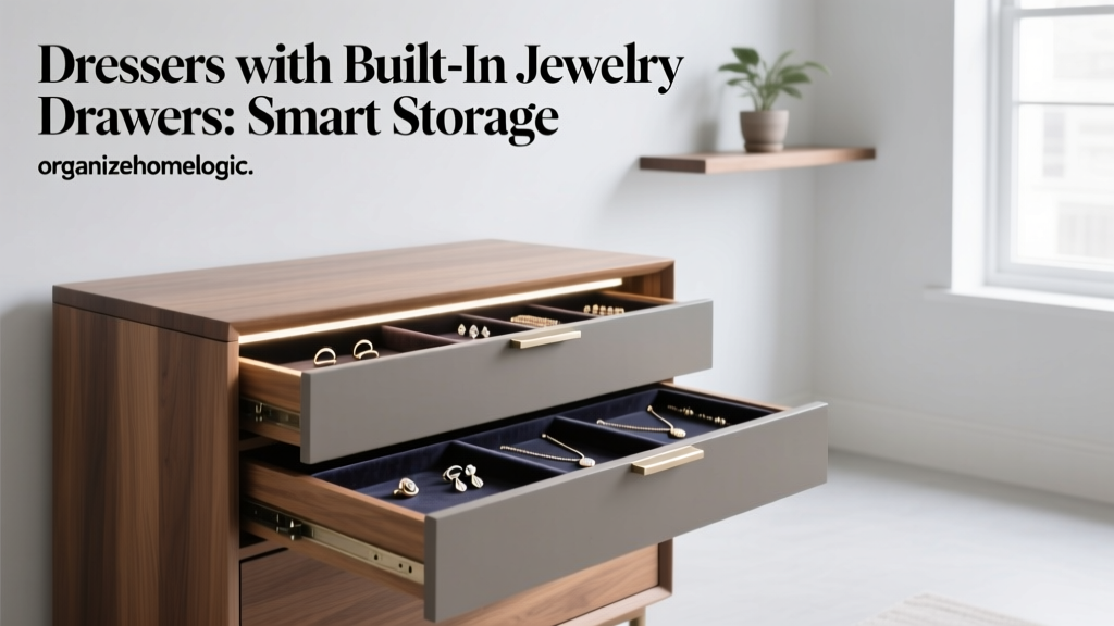 Dressers with Built-In Jewelry Drawers: Smart Storage