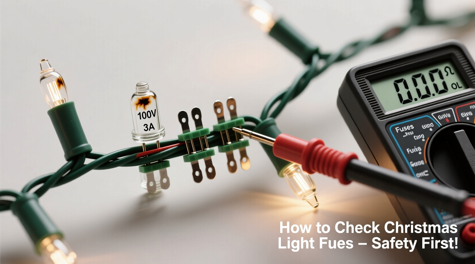 why do christmas lights have fuses and how to check them properly