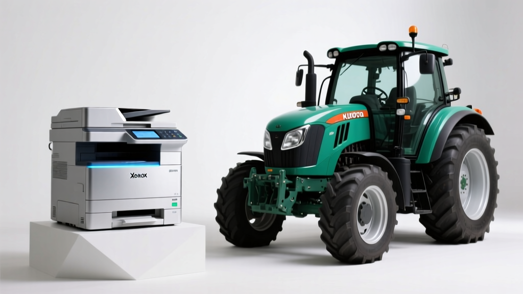 Xerox B7100 Printer vs Kubota B7100 Tractor