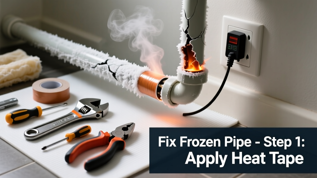 How to Fix a Frozen Pipe in the Bathroom