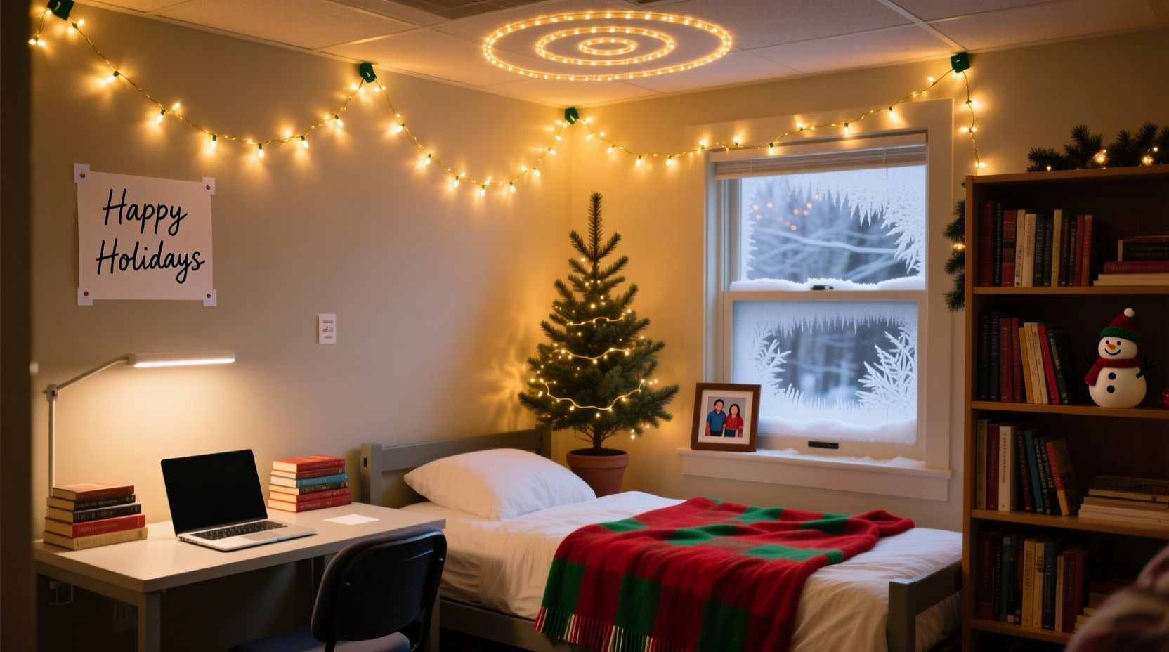 how to use christmas lights in a dorm room without breaking rules