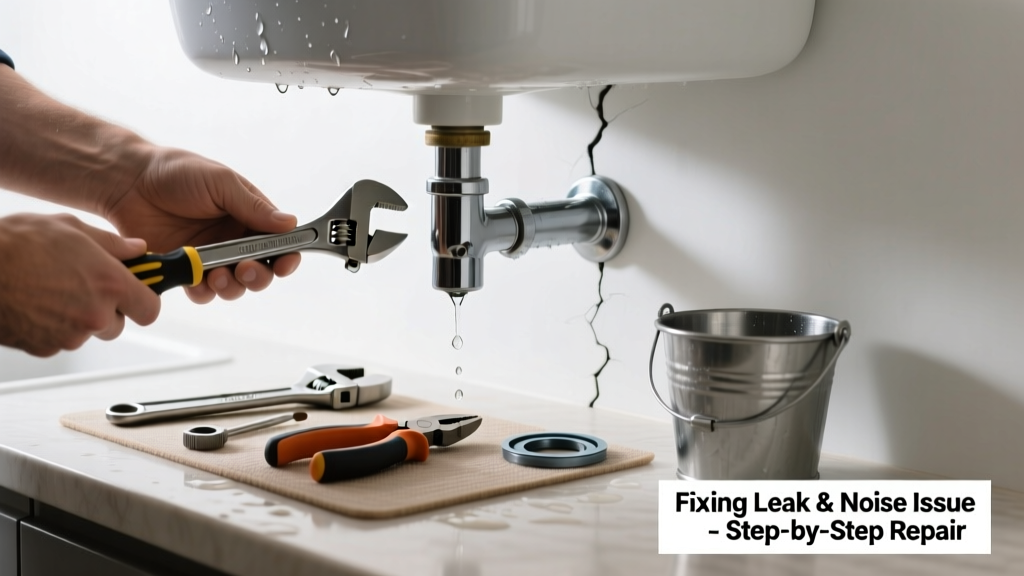 Fixing a Leaking Utility Sink That Makes Noise
