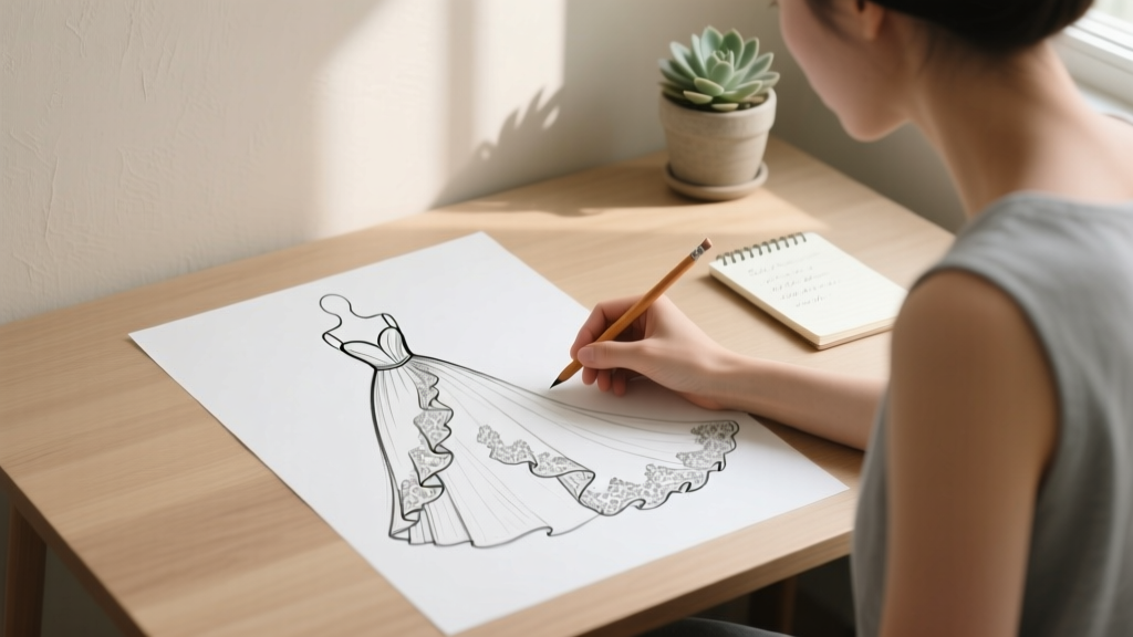 How to Draw a Wedding Dress: Beginner’s Guide