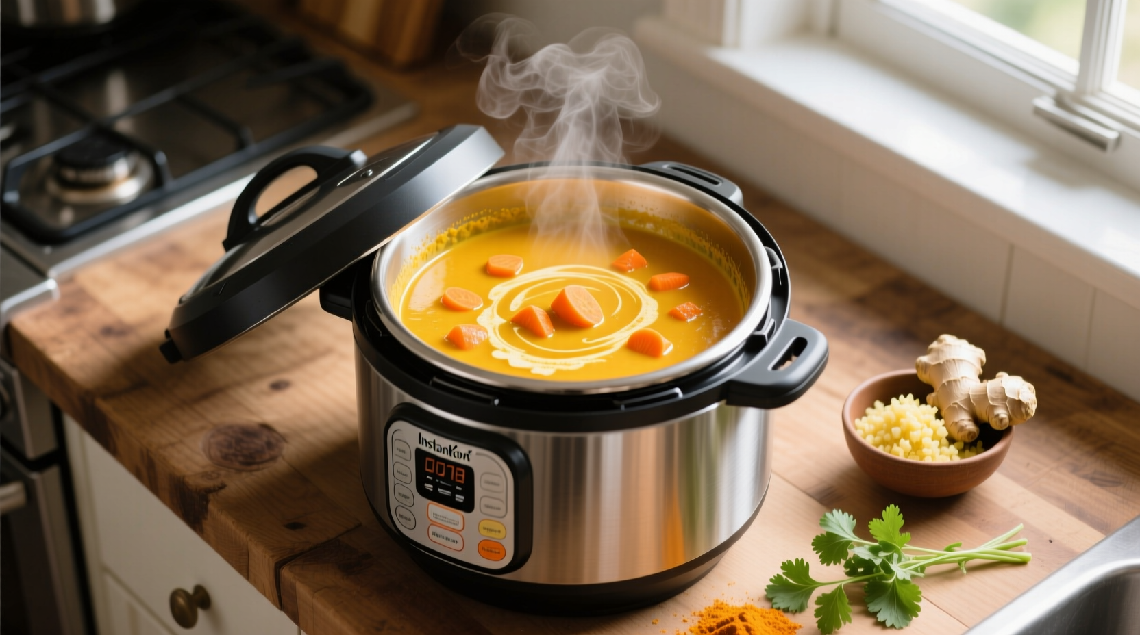 make this turmeric carrot soup in your instant pot