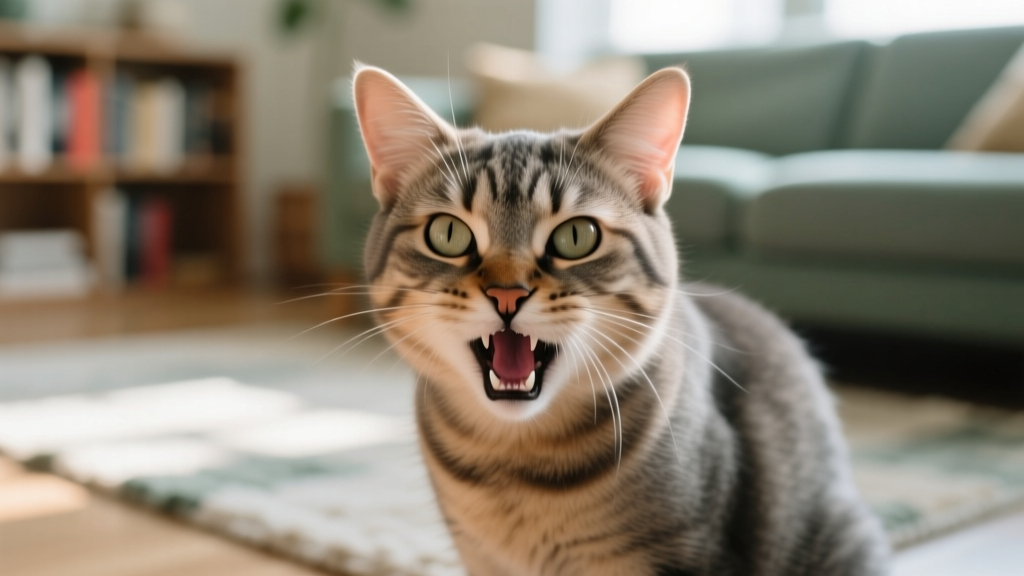 Why cat hissing behavior happens