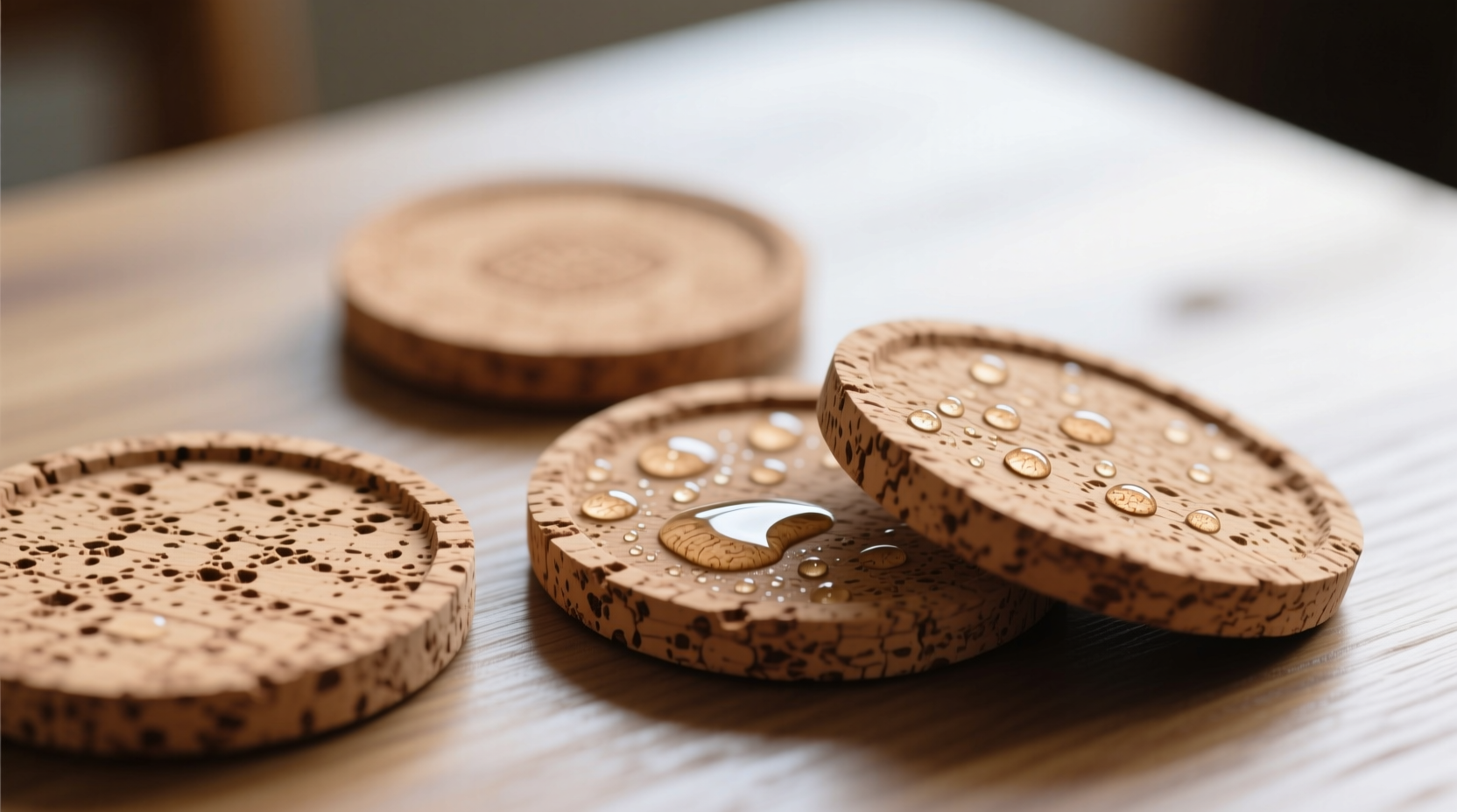 cork coasters do they absorb condensation