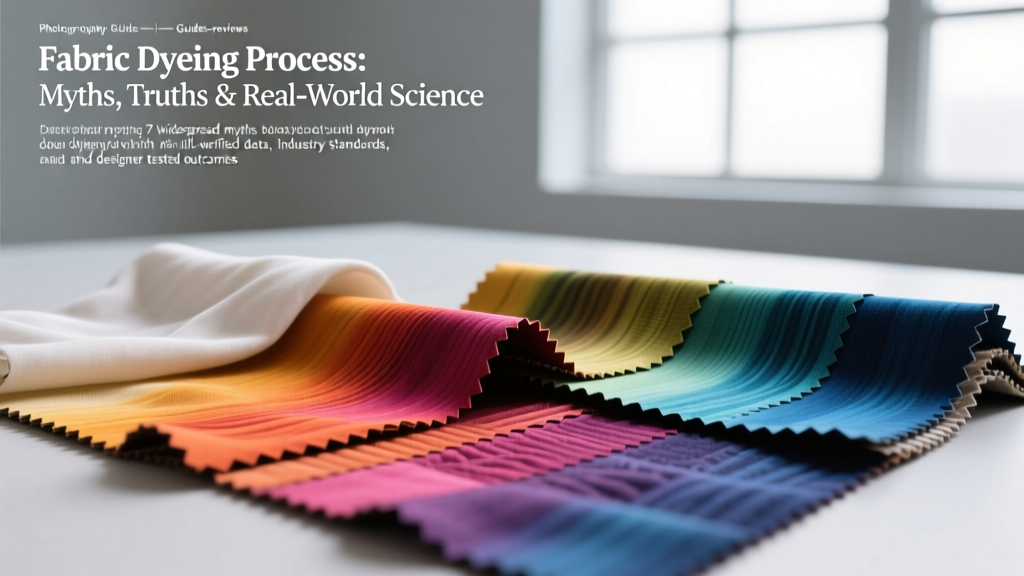 Fabric Dyeing Process: Myths, Truths & Real-World Science