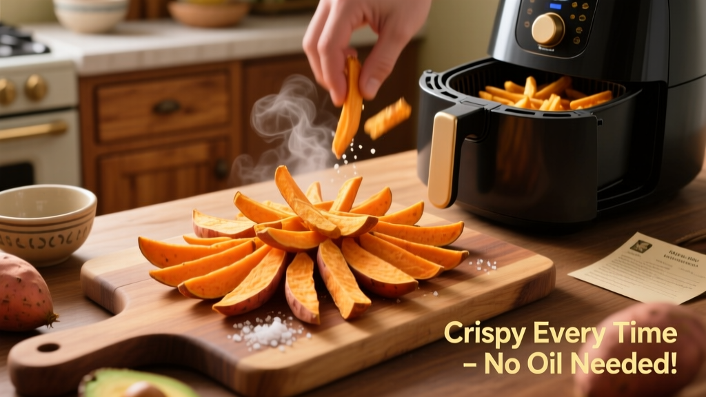 How to Air Fry Raw Sweet Potato Fries (Crispy Every Time)