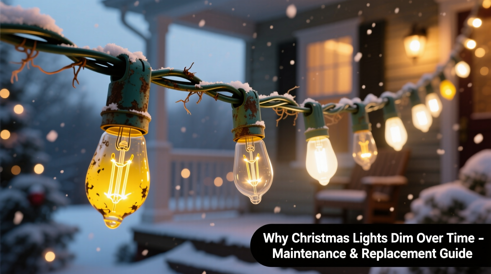 why do christmas lights dim over time maintenance and replacement guide