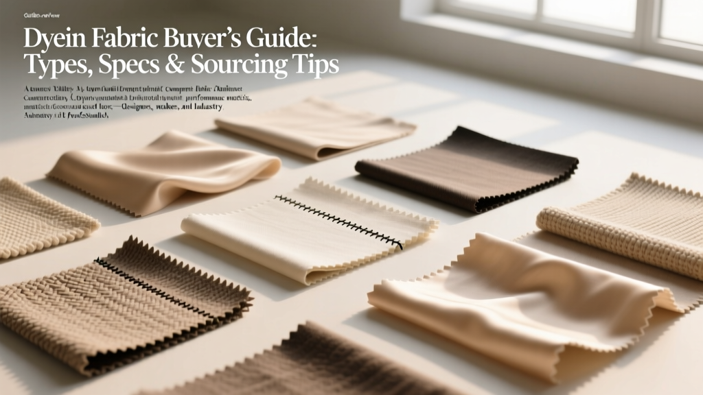 Dyein Fabric Buyer’s Guide: Types, Specs & Sourcing Tips