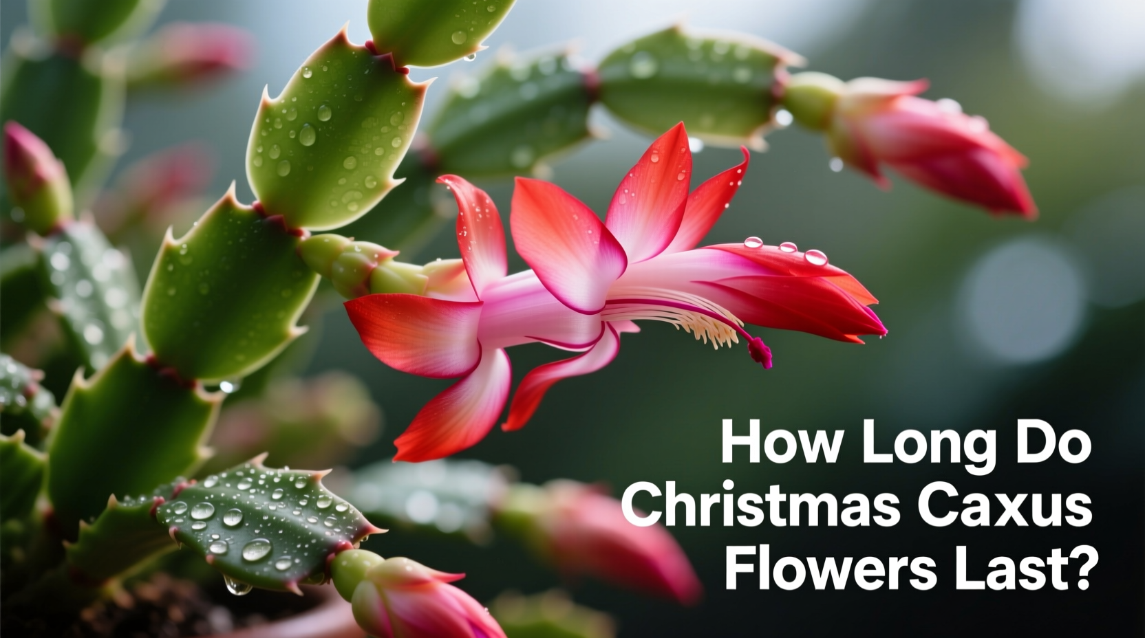 how long do christmas cactus flowers last