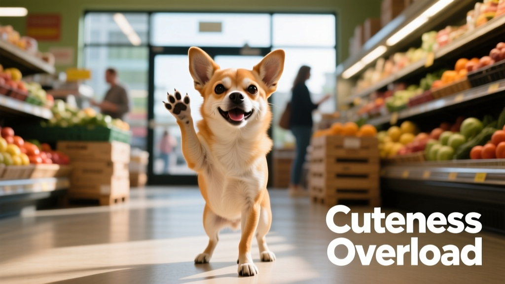 Friendly Chihuahua Waving to Everyone in the Grocery Store Is the Definition of Cuteness Overload
