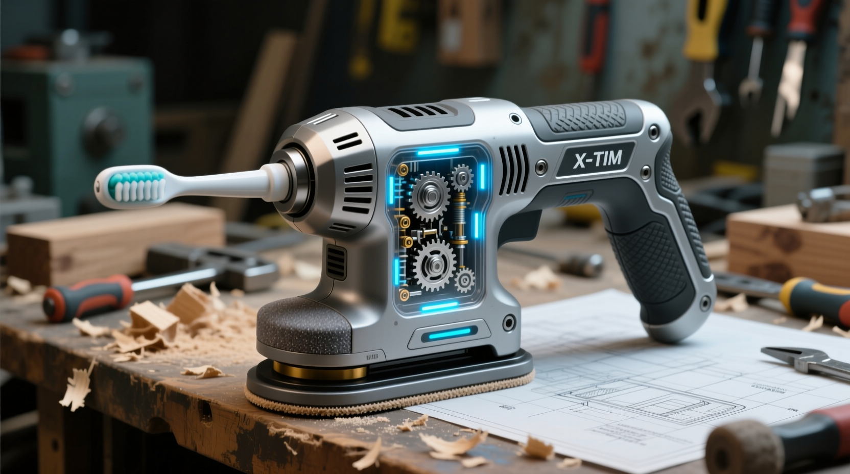 turn an electric toothbrush into a mini power sander