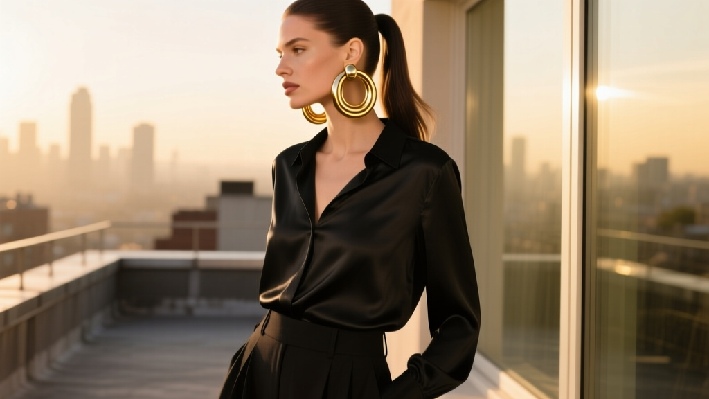 How to Style Large Hoop Earrings for a Night Out