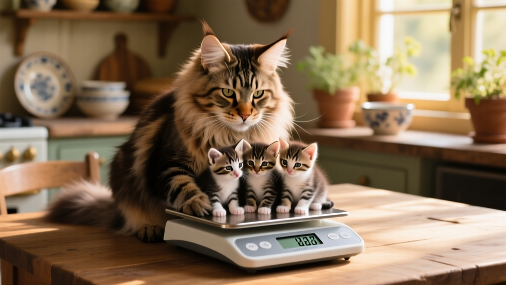 Maine Coon Mom Shares the Exact Weight of Each of Her Cats