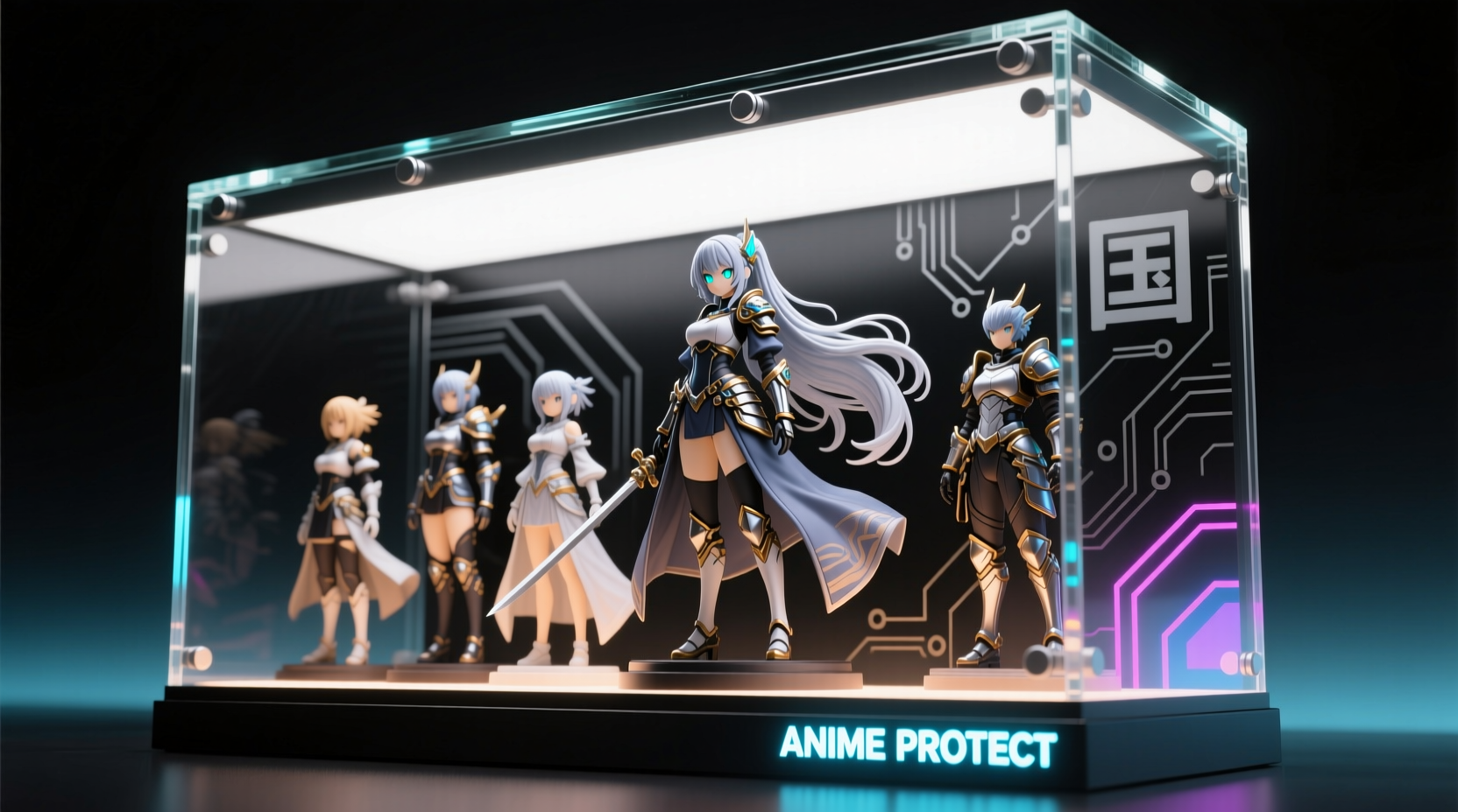 anime figures display ideas that protect from dust and damage