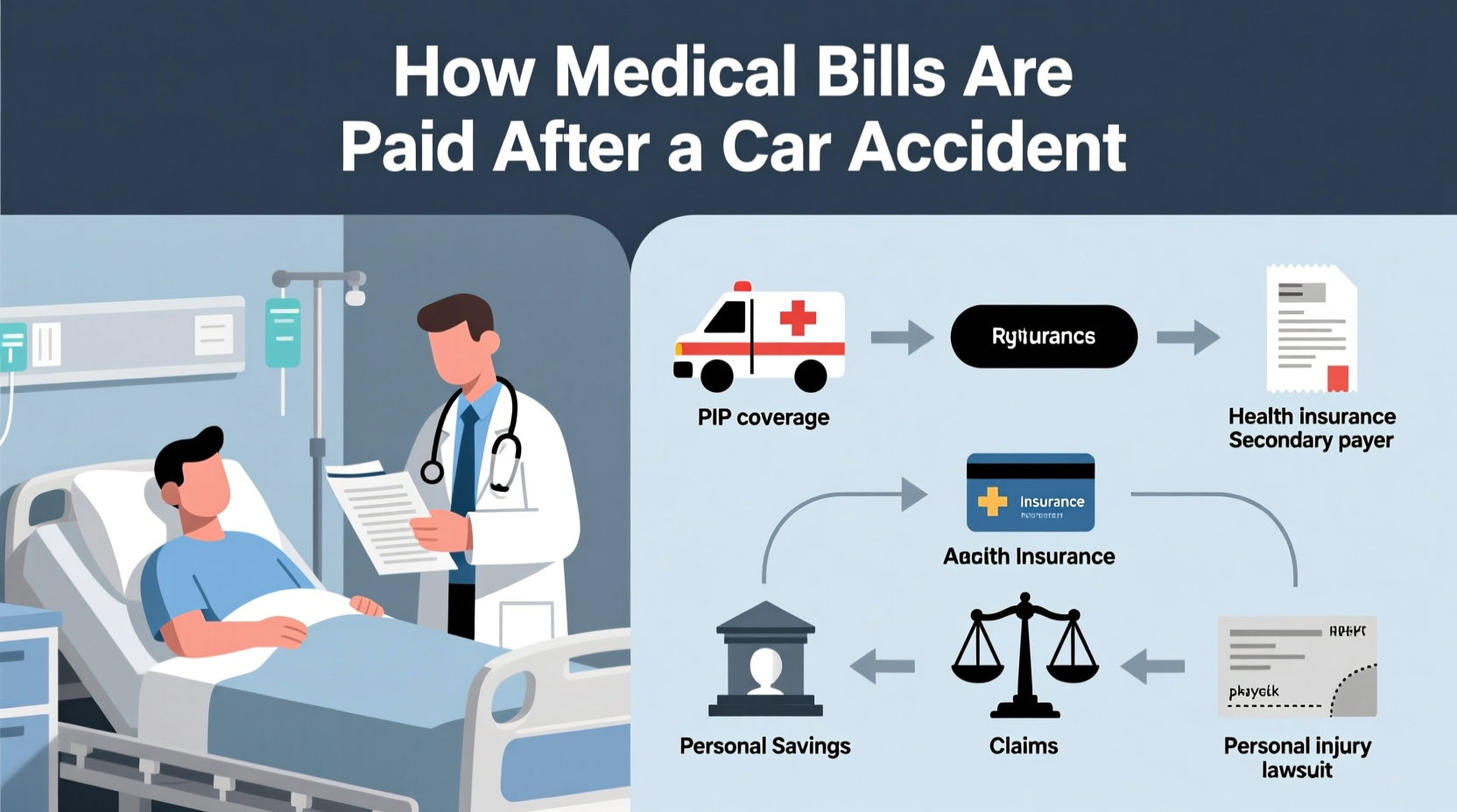 how medical bills are paid after car accident