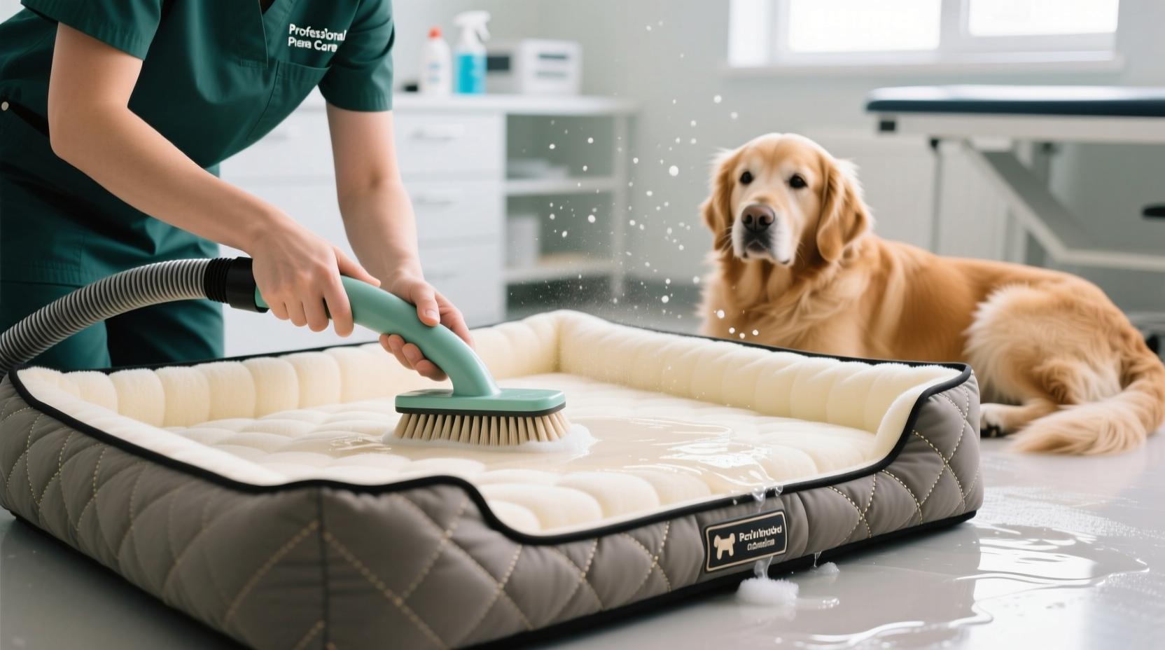 how to clean weighted dog beds safely