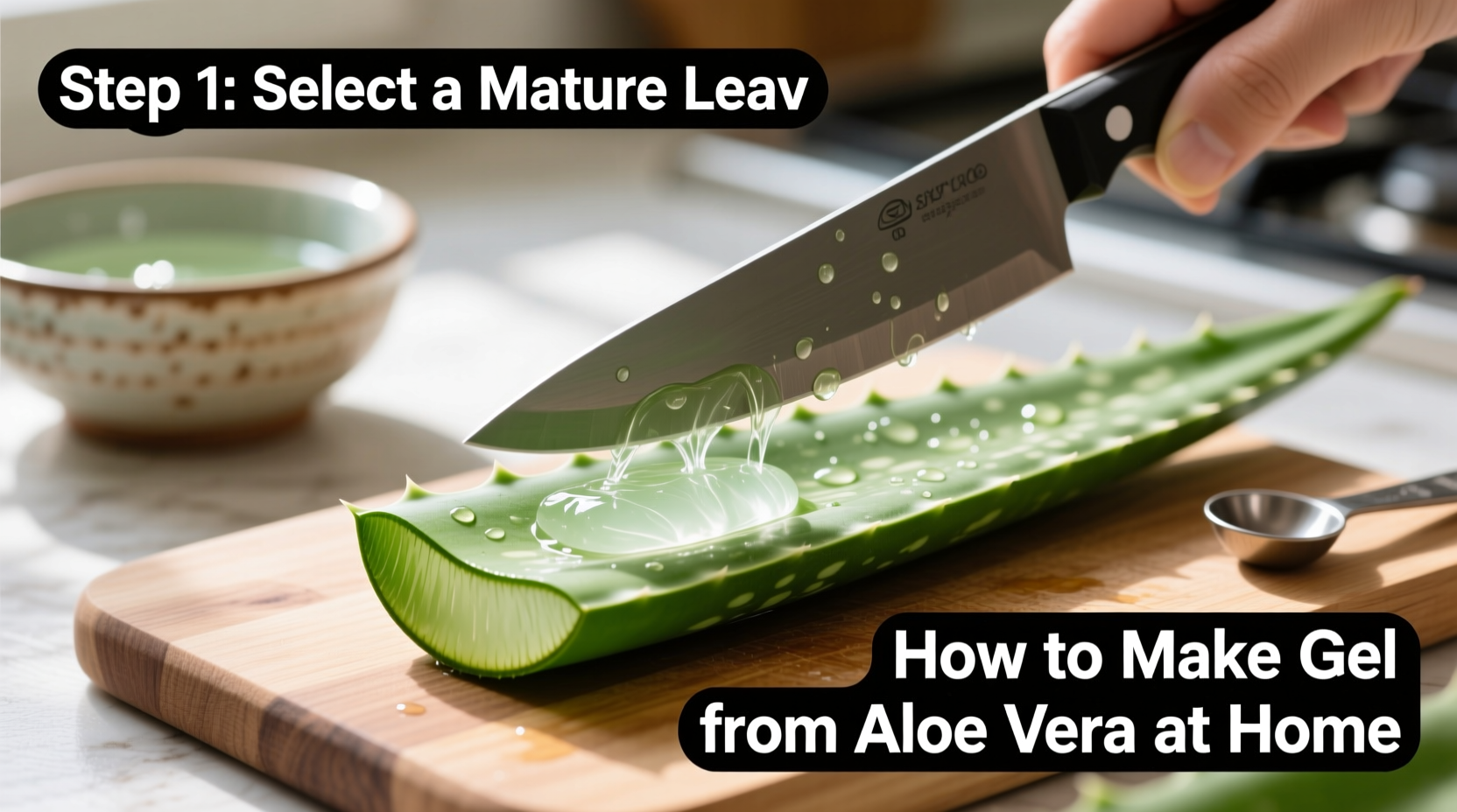 5-Step Aloe Vera Gel Recipe | TheHomeSprouts