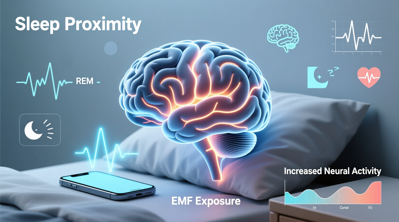 does sleeping with your phone nearby affect brain activity research update
