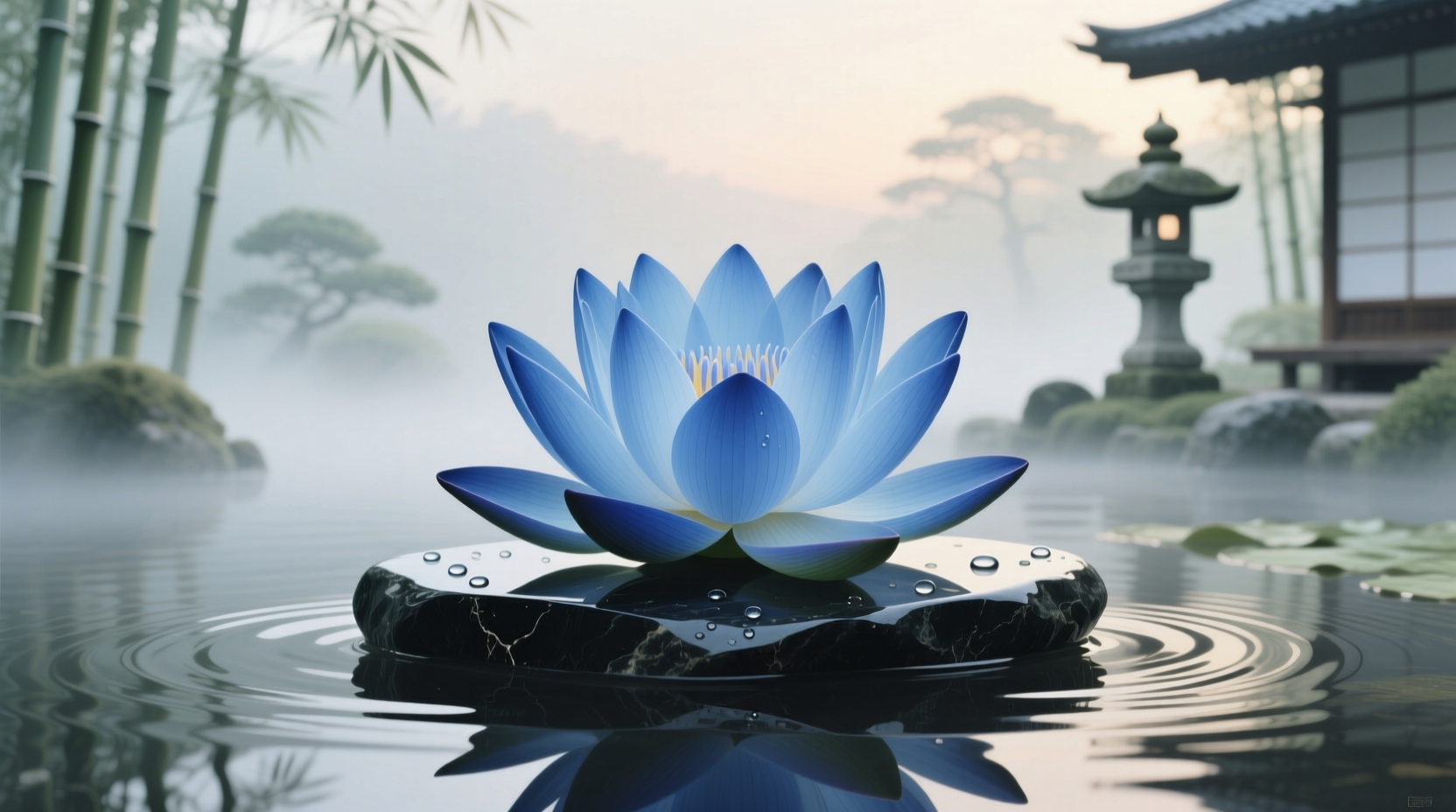 a flower that is blue