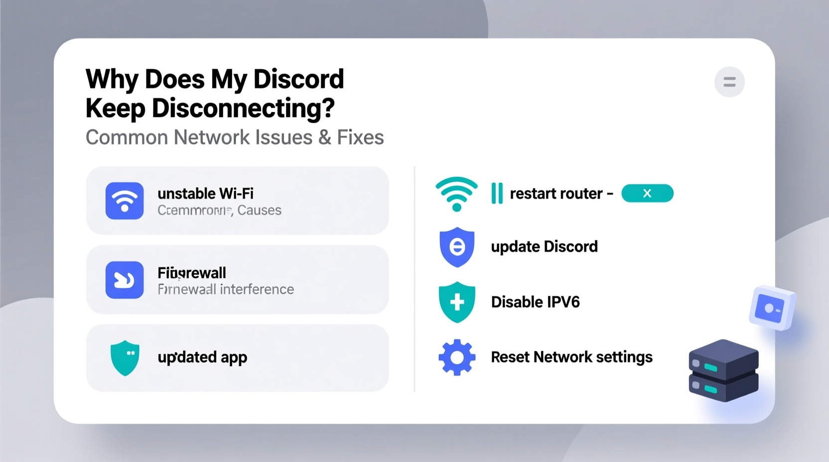 why does my discord keep disconnecting common network issues and fixes