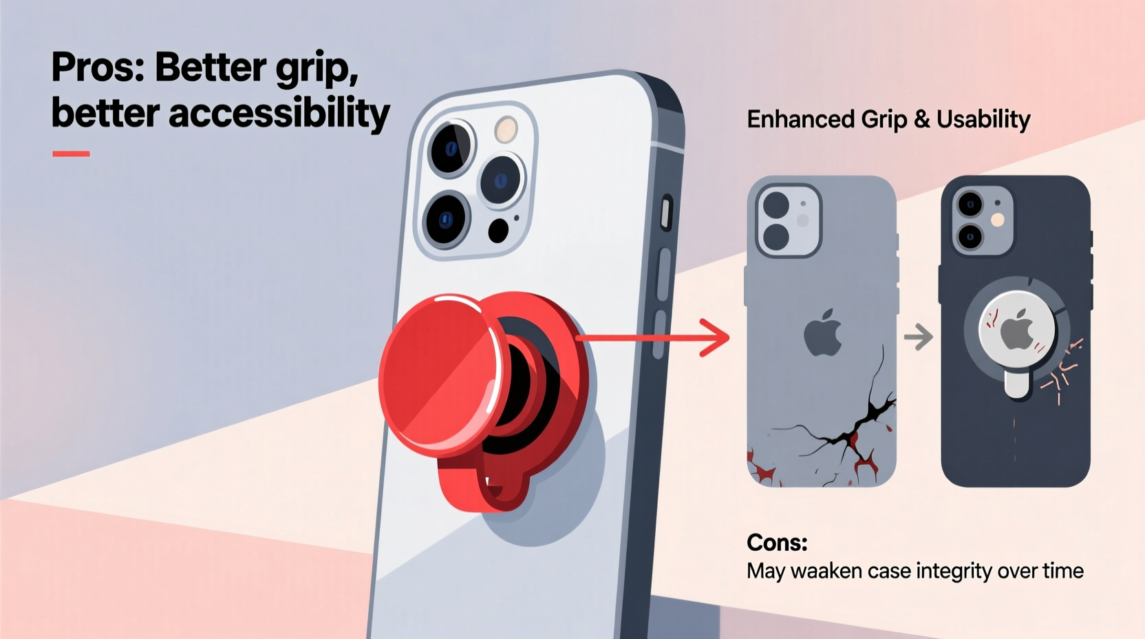 are pop sockets bad for phone cases or do they extend usability