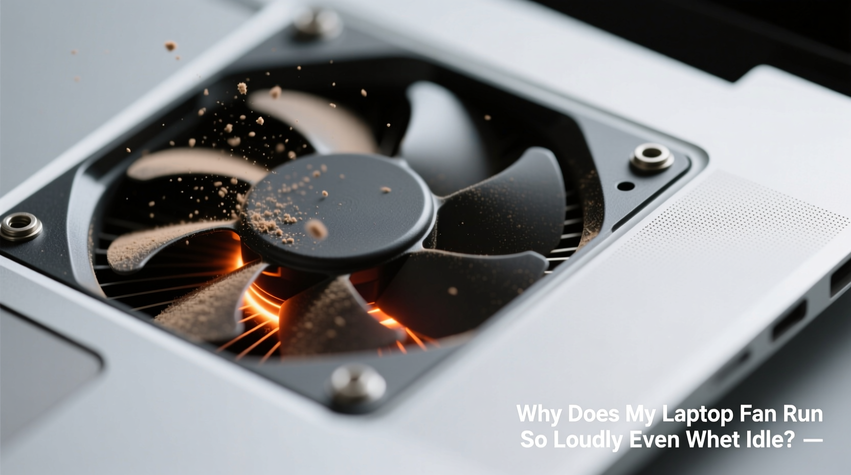 why does my laptop fan run so loudly even when idle