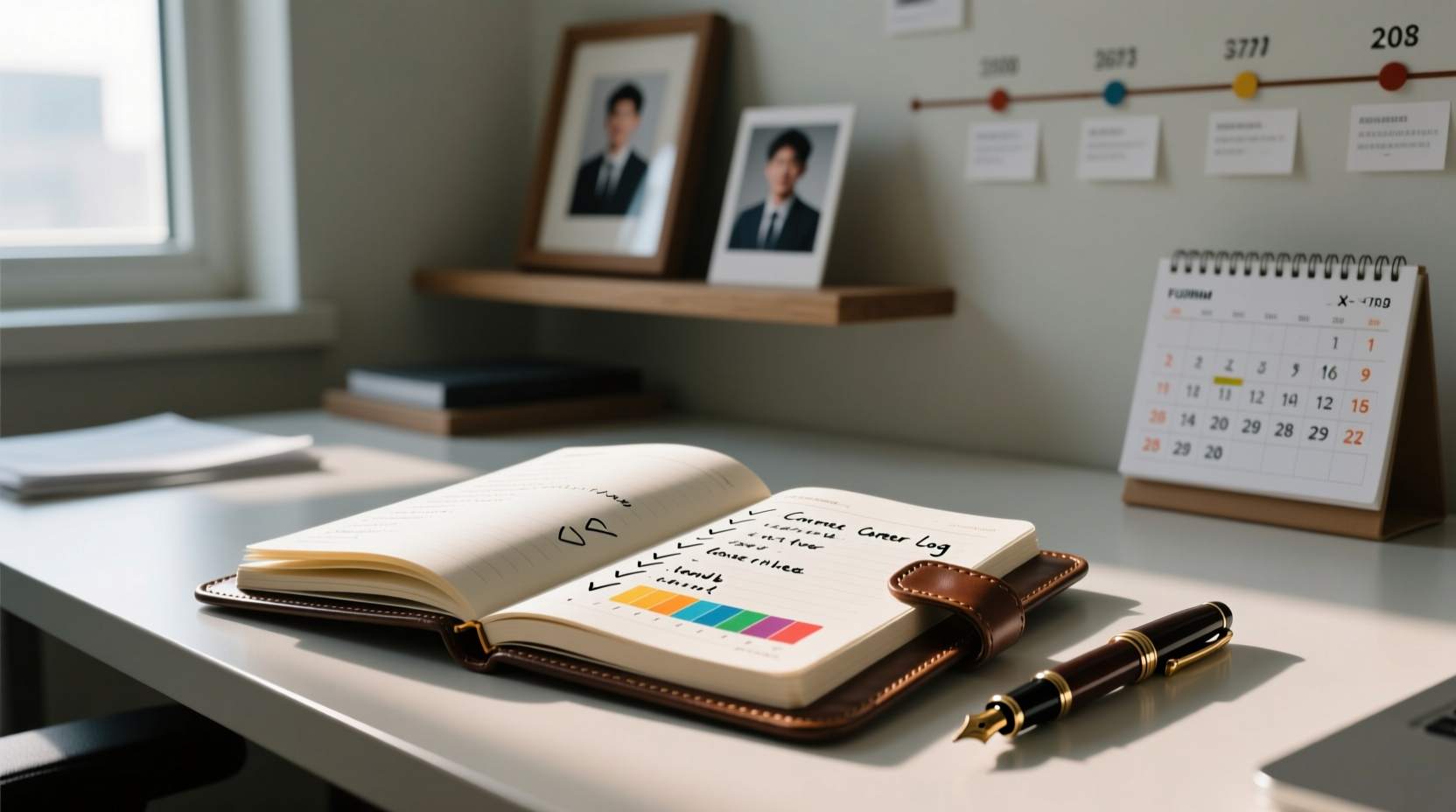 keep a career log to motivate and track progress