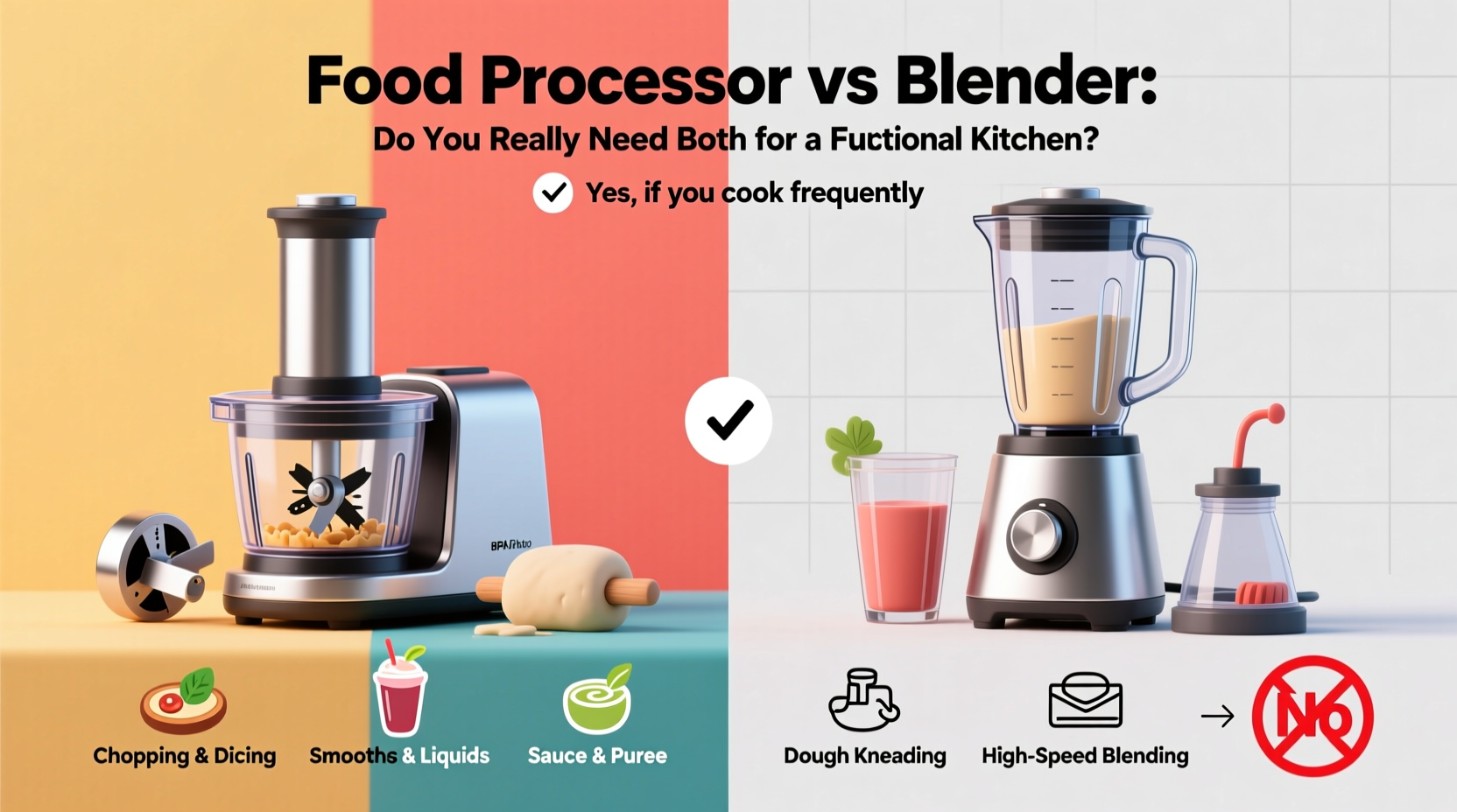 food processor vs blender do you really need both for a functional kitchen