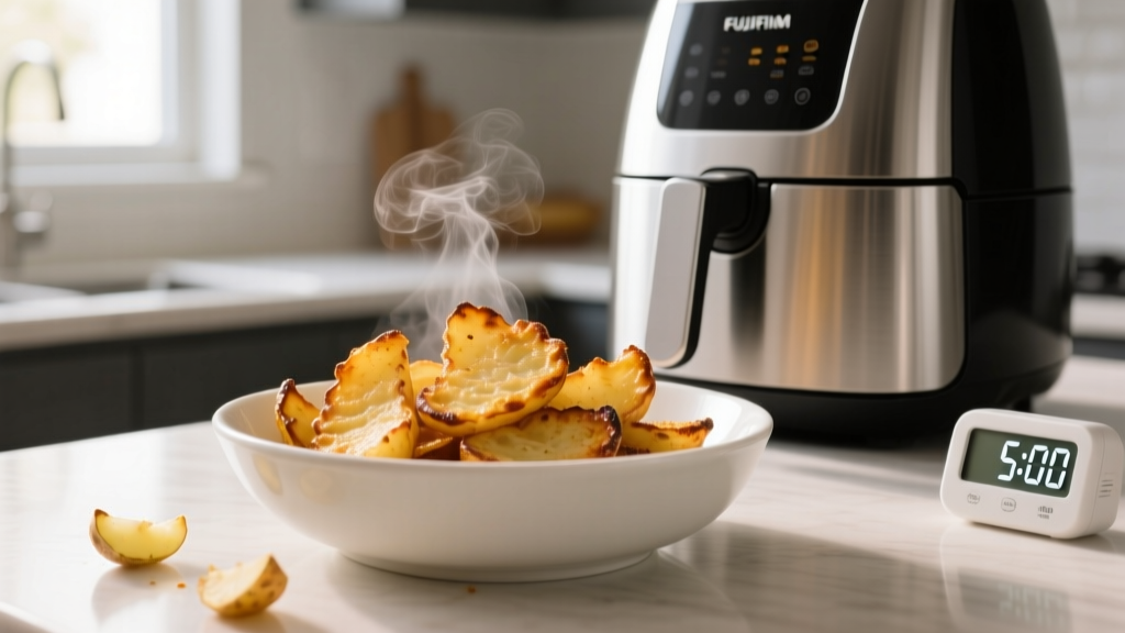Crispy Frozen Hashbrowns in Air Fryer (5-Min Prep!)