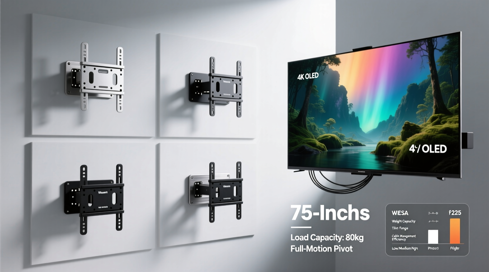 china best tv mount for 75 inch tv
