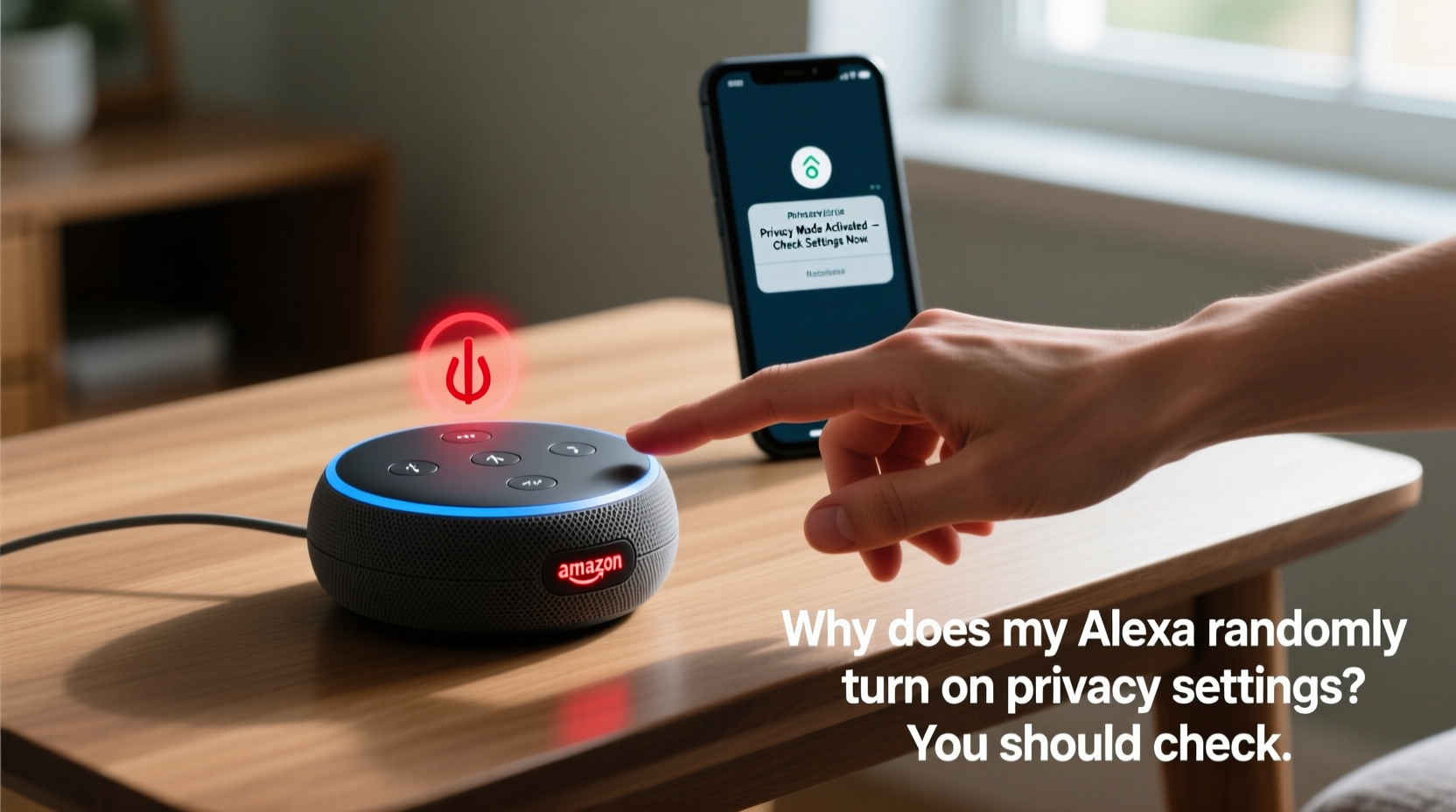 why does my alexa randomly turn on privacy settings you should check