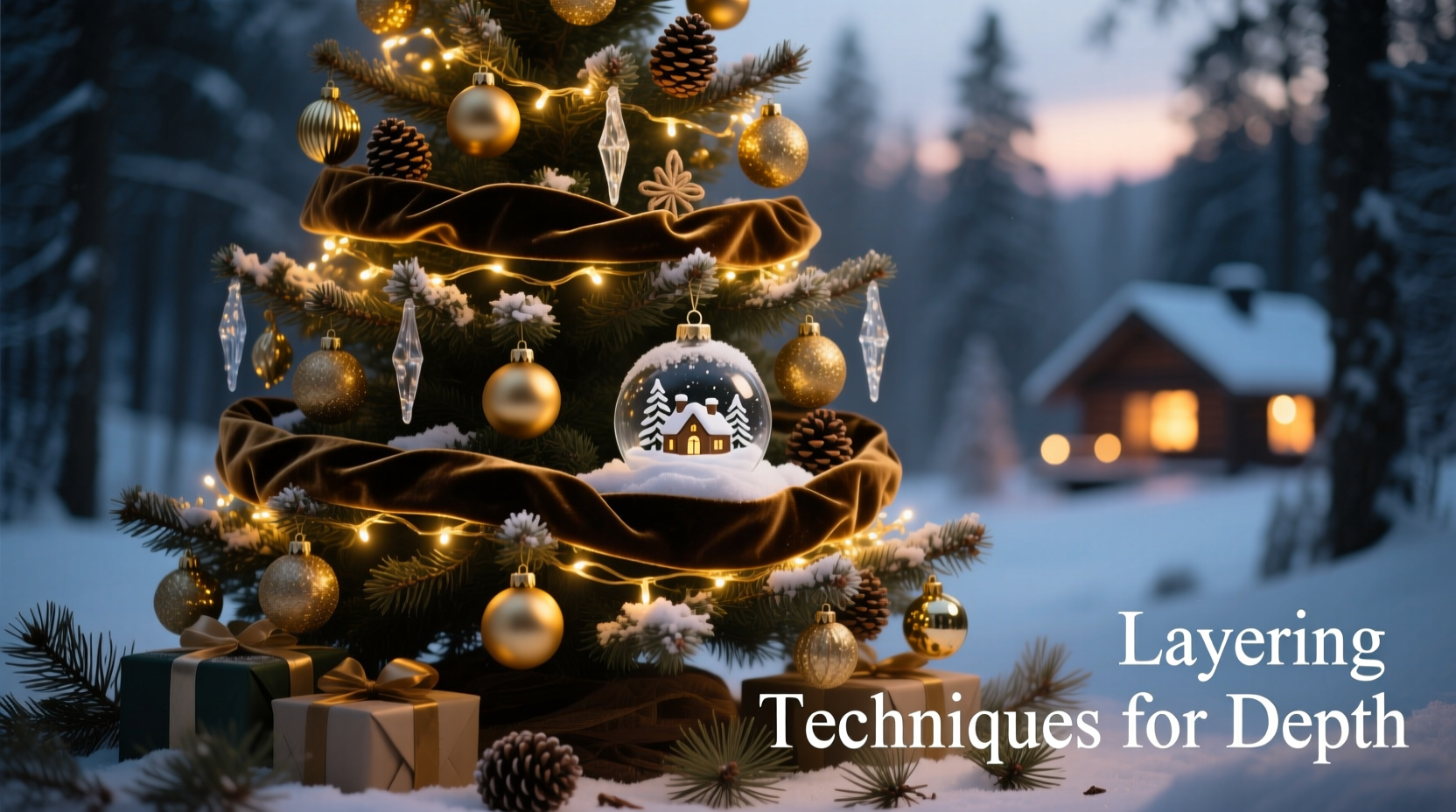 how to create depth in your christmas tree with layering techniques