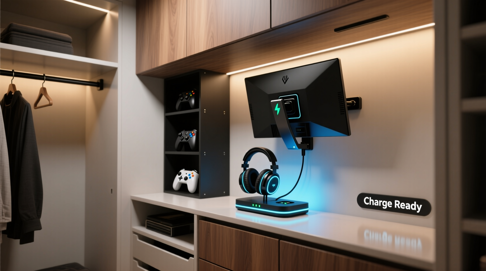 closet organization tips for gaming headsets