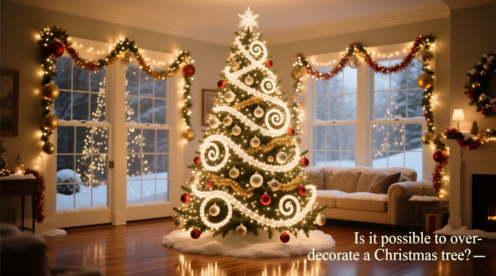 is it possible to over decorate a christmas tree with too many lights