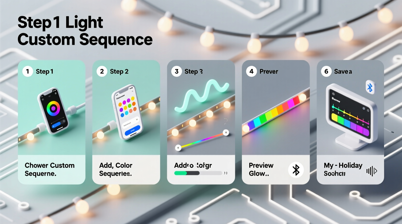 step by step guide to programming a custom light sequence on your smart led strands