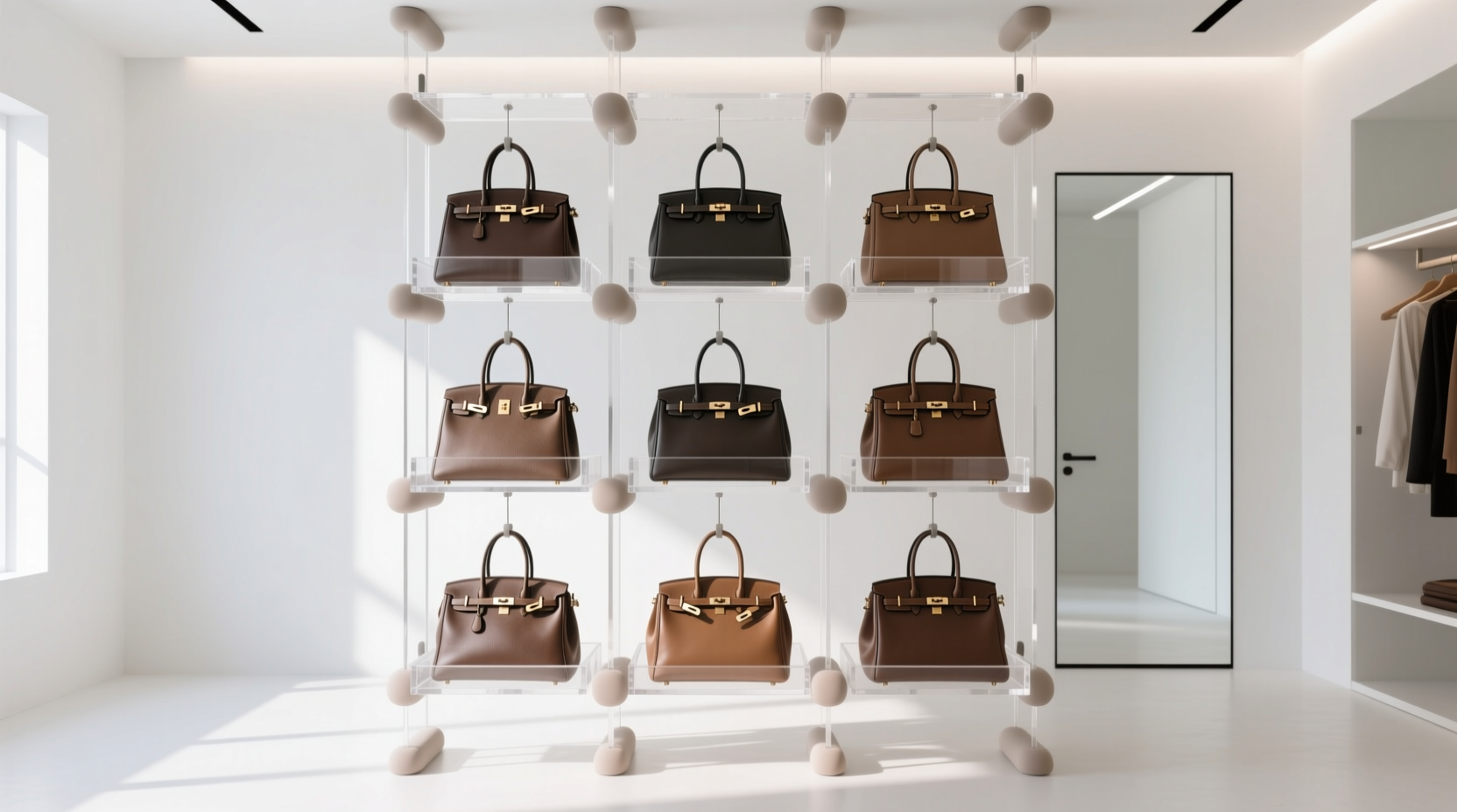 closet organization tips for handbags