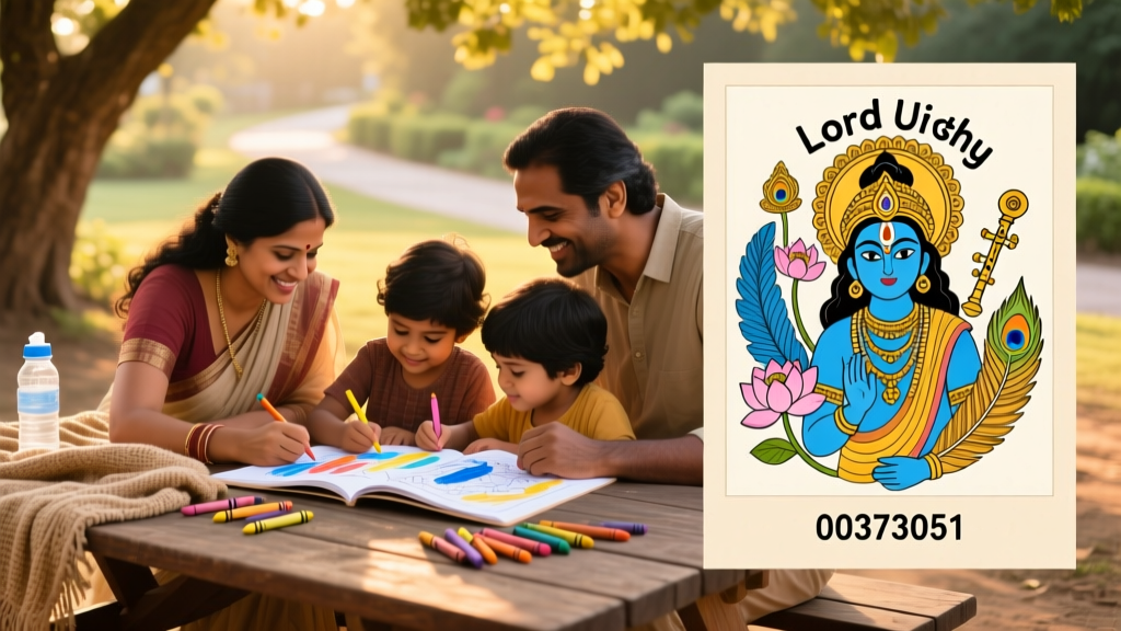 Lord Krishna Coloring Pages: A Mindful, Culturally Grounded Tool for Parent-Child Connection and Emotional Regulation