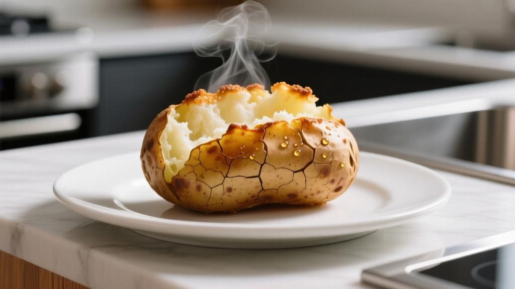 Perfect Air Fryer Baked Potato (Crispy Skin, Fluffy Inside)