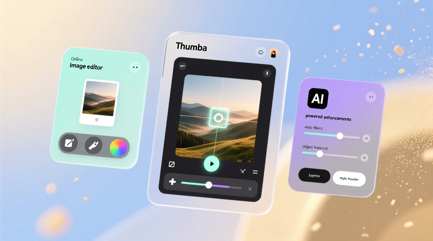 thumba is a feature rich online image editor