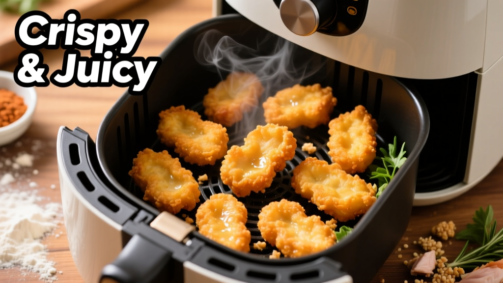 Air Fryer Fun-Shaped Nuggets: Crispy, Juicy & Oil-Light