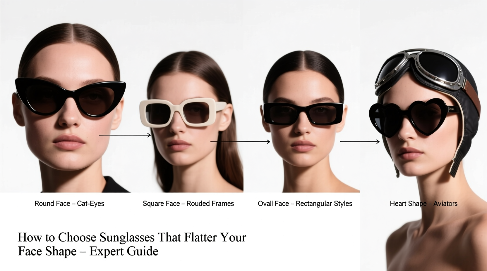 how to choose sunglasses that flatter your face shape guide with examples