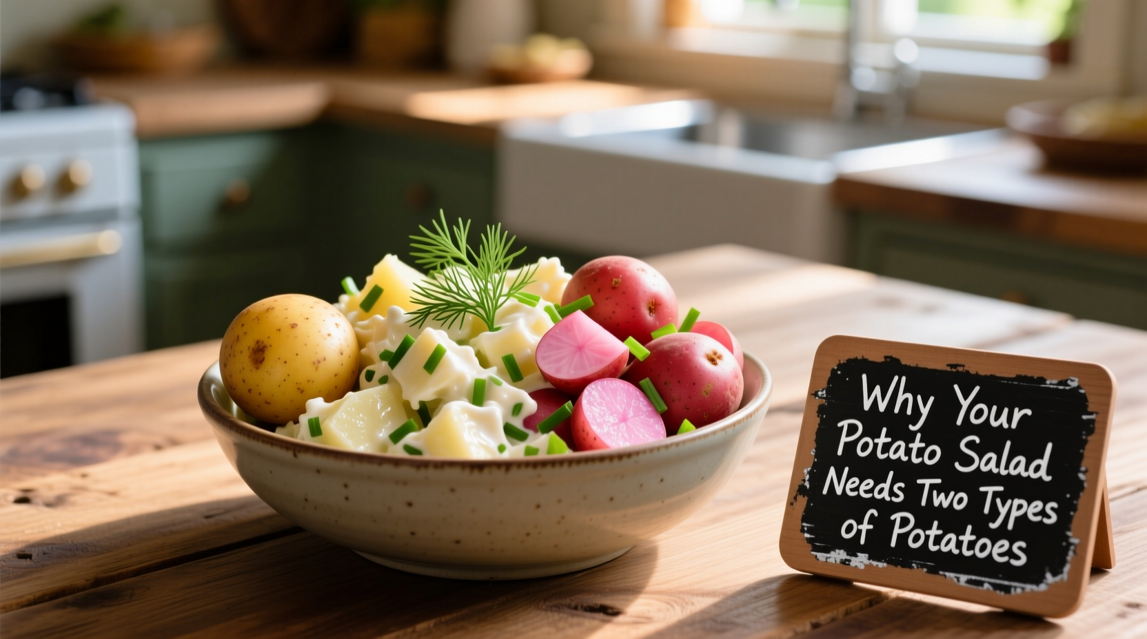 why your potato salad needs two types of potatoes