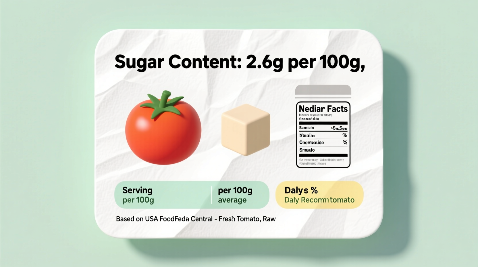 How Much Sugar Is in a Tomato? Exact Measurements Revealed
