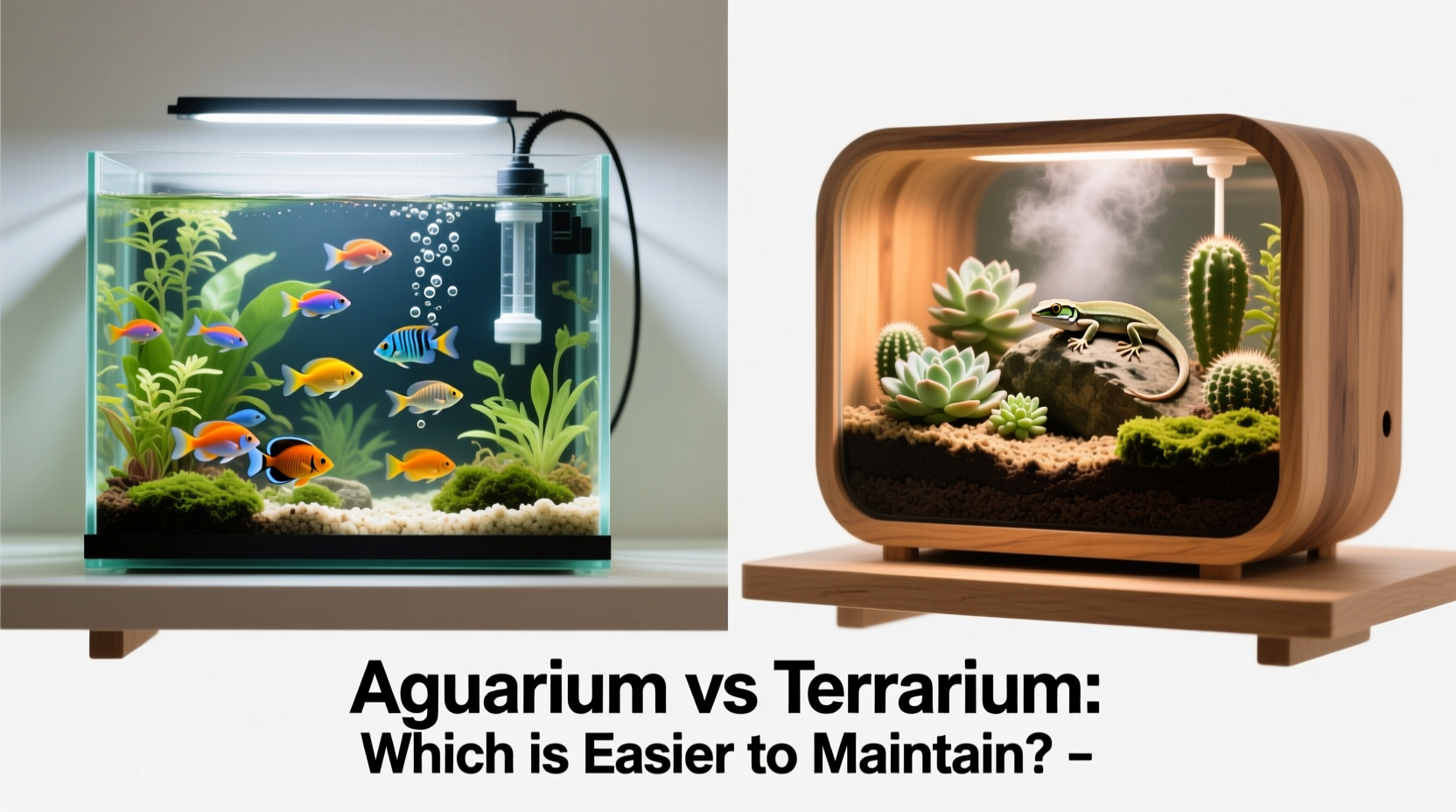 aquarium vs terrarium which low maintenance pet setup is easier